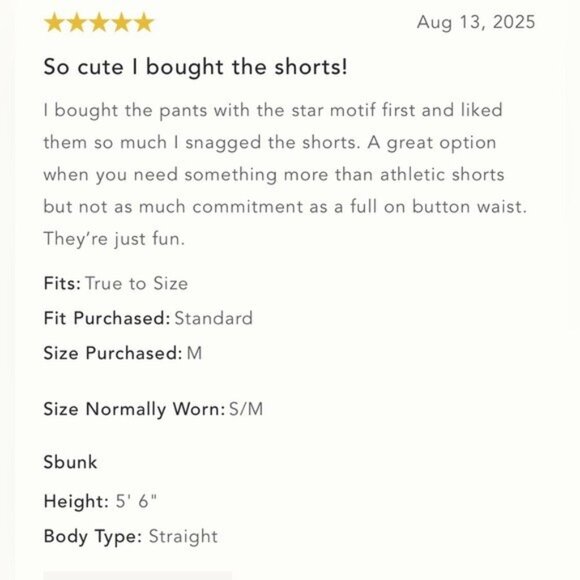 NWT Size M - Pilcro Star-Embellished Pull-On Jean Shorts (NWT US$118) - Picture 9 of 16